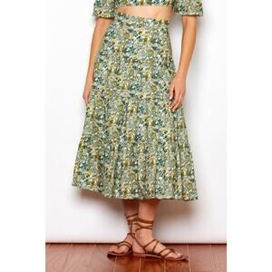 Willard Road The Claire Skirt Wildflower Green - M